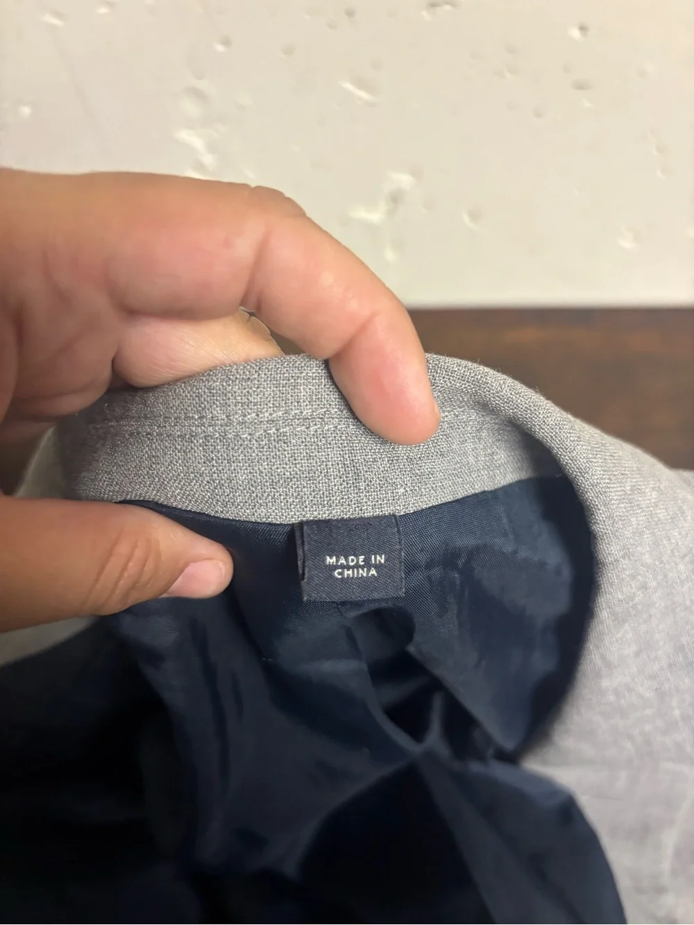J.Crew 42R Gray 100% Wool Blazer Sport Coat Tailored Business Jacket